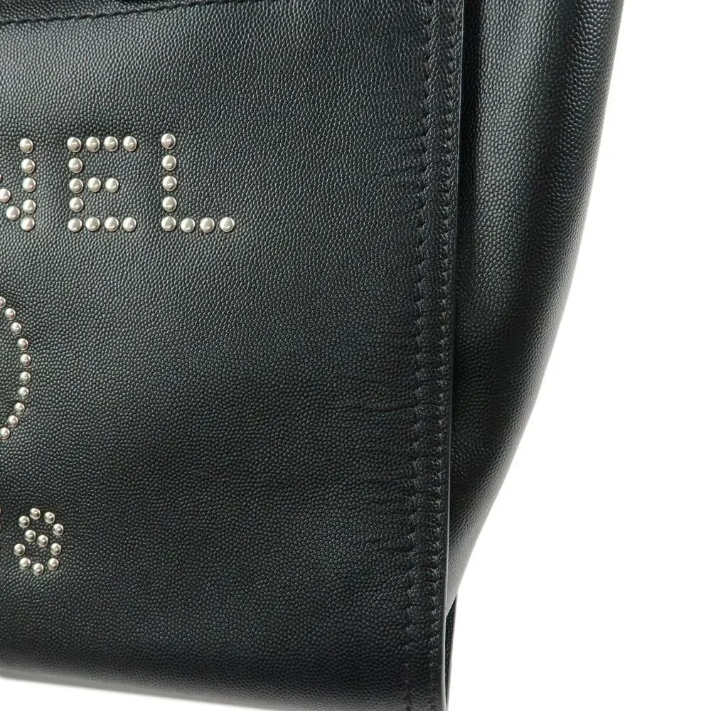 Chanel Caviar Leather Deauville MM Tote Black